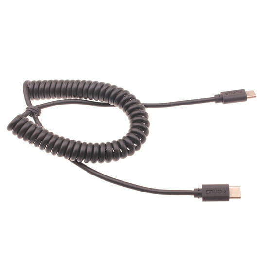 Coiled Cable for Kyocera DuraXV Extreme E4810 Phone - USB-C to TYPE-C Fast Charger Cord Power J5W for Kyocera DuraXV Extreme E4810 Model