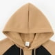 thumbnail image 5 of Sudadera con capucha para hombre, estilo informal, con bloqueo de color, bolsillo, cordón ajustable, manga larga, suéter con capucha, abrigo de poliéster para hombre, 5 of 8