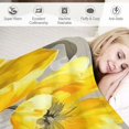 thumbnail image 3 of Pratyus Yellow Flowers Print Throw Blanket for Bed Sofa Living Room Decor All Seasons Long-Lasting Lightweight Velvet-Like Texture Blanket 40x50in, 3 of 6