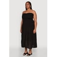 thumbnail image 3 of Womens Plus Size Elegant Strapless Tiered Sundress, 3 of 4