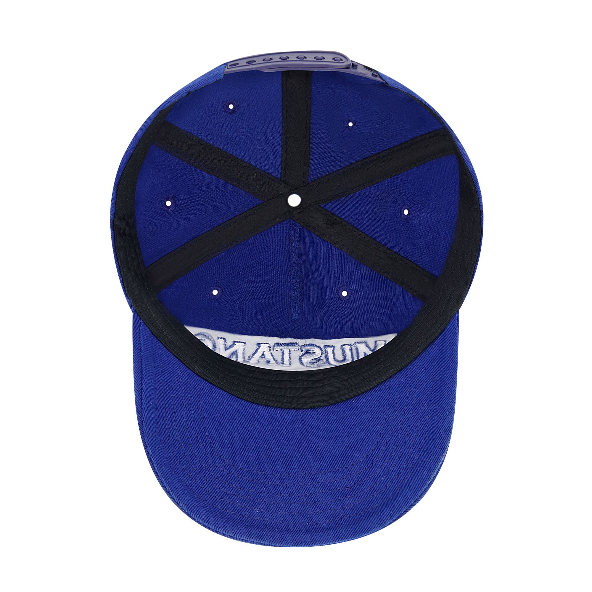 Ford Mustang Baseball Cap, Adult Men's Snapback Baseball Hat with Curved Brim, Navy, One Size