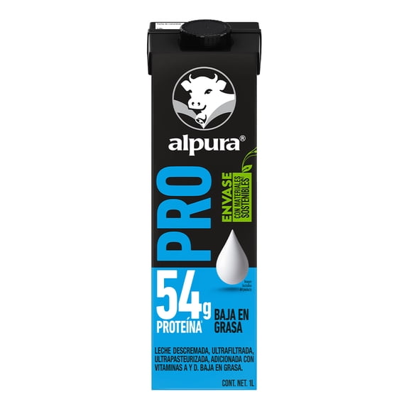 Leche Alpura Pro extra proteína baja en grasa 1 l