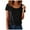 Black, variant on Sequin Shirt for Women's Sparkly Short Sleeve Party Bling Glitter Fashion Blouse Top (Black, XL)