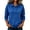 Blue, variant on Sweatshirts for Women Long Sleeve Half Button Turn down Collar Pullover Tops Casual Loose Fall Clothes Tops