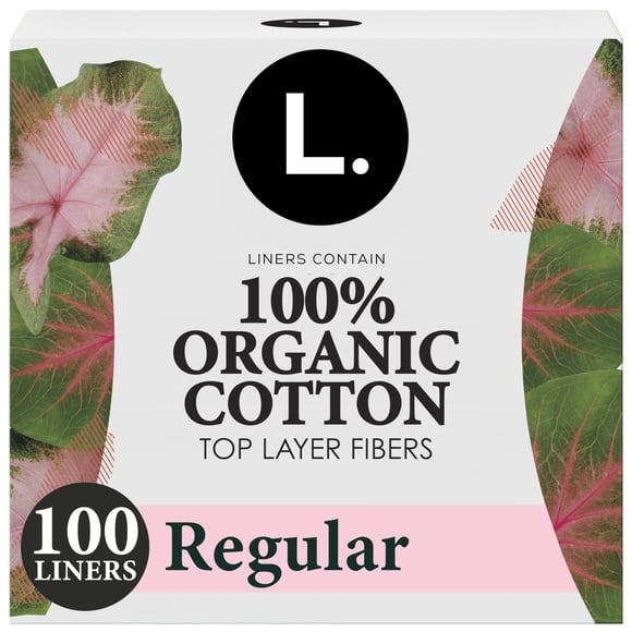 Protectores diarios L. ultrafinos de algodón orgánico, 100 unidades