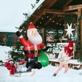thumbnail image 2 of UBesGoo 6Ft Inflatable Garden Santa Claus Decor with 4 String Lights for Party,New Year, 2 of 9
