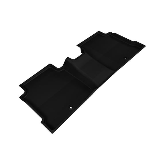 3D MAXpider L1HY05121509 Second Row Custom Fit Floor Mat for Select Hyundai Sonata Models - Kagu Rubber (Black)