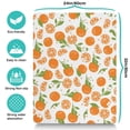 thumbnail image 4 of Orange Fruit Print Dog Feeding Mat - Non-Slip Waterproof Pet Food Mat with Cute Kawaii Design, Absorbent 4-Layer Mat for Messy Eaters, Easy Clean Large Placemat (Orange Pattern), 4 of 4