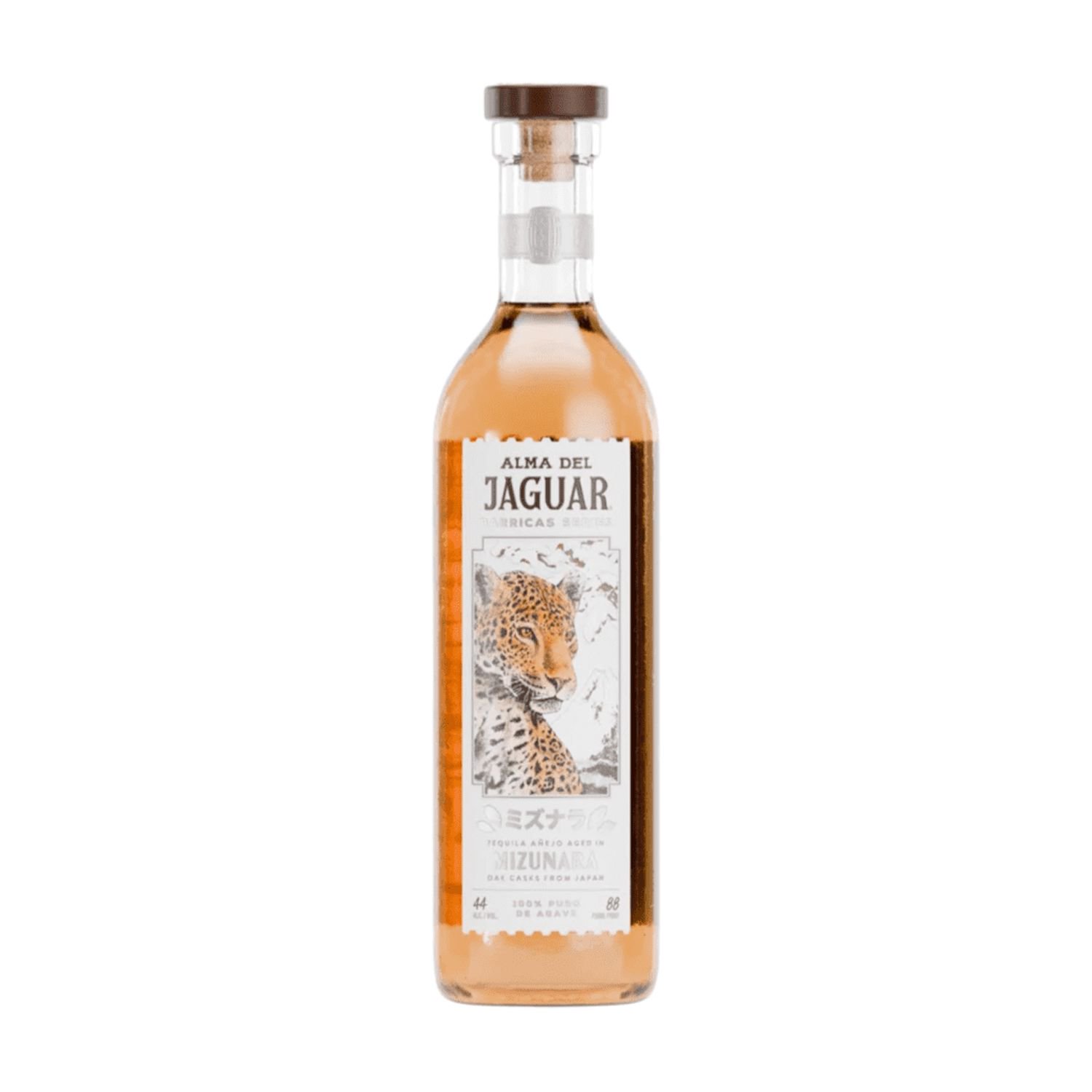 Alma del Jaguar Mizanura Oak Casks Tequila Añejo, 750 ml 44% ABV