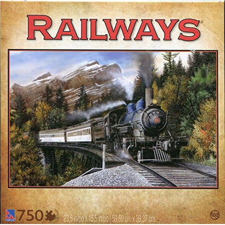 Railways Mountain Pass 750 Piece Puzzle