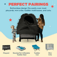 thumbnail image 5 of SlumberPod The Original Blackout Sleep Tent Travel Essential for Babies and Toddlers, Mini Crib and Pack N Play Cover, Sleep Pod for Kids with Monitor Pouch and Fan Pouch, Blocks 95% Light, Black, 5 of 7
