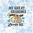 thumbnail image 4 of Inktastic My Great Grandma Loves Me with Sloth and Hearts Boys or Girls Baby Bodysuit, 4 of 5