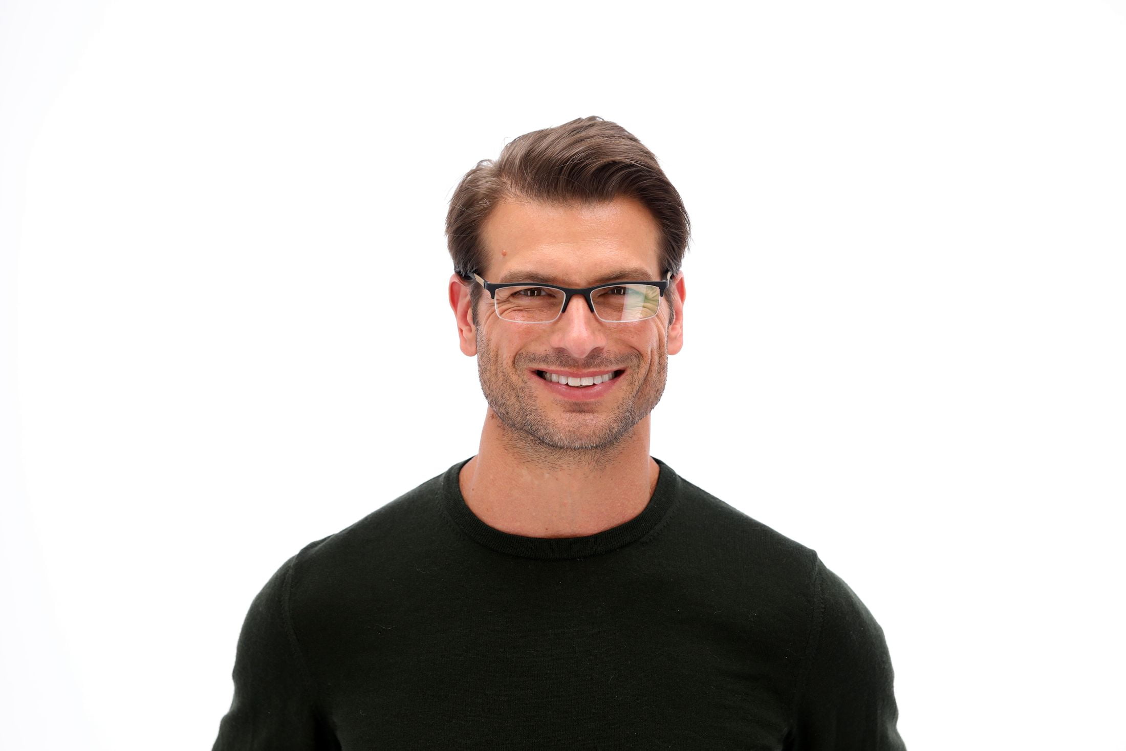 SAV Sportex Reading Glasses, Semi-rimless frame, AR4150, +1.50, Brown