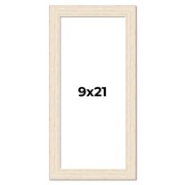 9x21 Frame White Real Wood Picture Frame Width 1.5 inches | Interior Frame Depth 0.5 inches | Barn