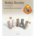 thumbnail image 2 of Baby Socks Non-skid Grip Toddler Socks Warm Thick Anti Skid Crew Socks for Girls Boys Newborn Infant Sock, 2 of 7