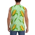 thumbnail image 4 of Lsque Corn 7 Print Men's Cotton Blend Sleeveless Muscle Shirts (S-3XL)- Moisture Wicking, Odor Protection, UPF 30+,XX-Large, 4 of 8