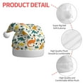 thumbnail image 4 of Fuzoiu Dinosaurs and Tropical Leaves Print Santa Hat Christmas Hat for Adults,Santa Hats with Pompom, Unisex Xmas Holiday Hat for Christmas New Year Festive Party Supplies, 4 of 6