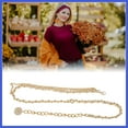 thumbnail image 5 of Vocoste 1 Pc Waist Chain Fashion Adjustable for Women White Gold Tone, 5 of 6