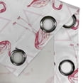 thumbnail image 4 of Ambesonne Flamingo Grommet Curtain, Geometric, 50" x 96", Pink Peach White, 4 of 6