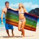thumbnail image 1 of XWSHYW Playa Toalla de Playa de Microfibra, Toalla Deportiva Absorbente, Toalla de Baño para Natación de Secado Rápido, Protector Solar de Playa, 1 of 6