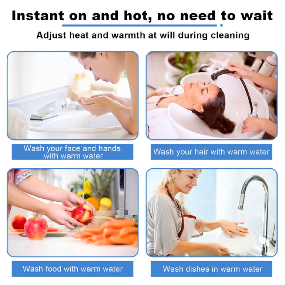 Imeshbean Electric 110 Volts 1500 Watts Tank Water Heater for Home, 10L Capacity