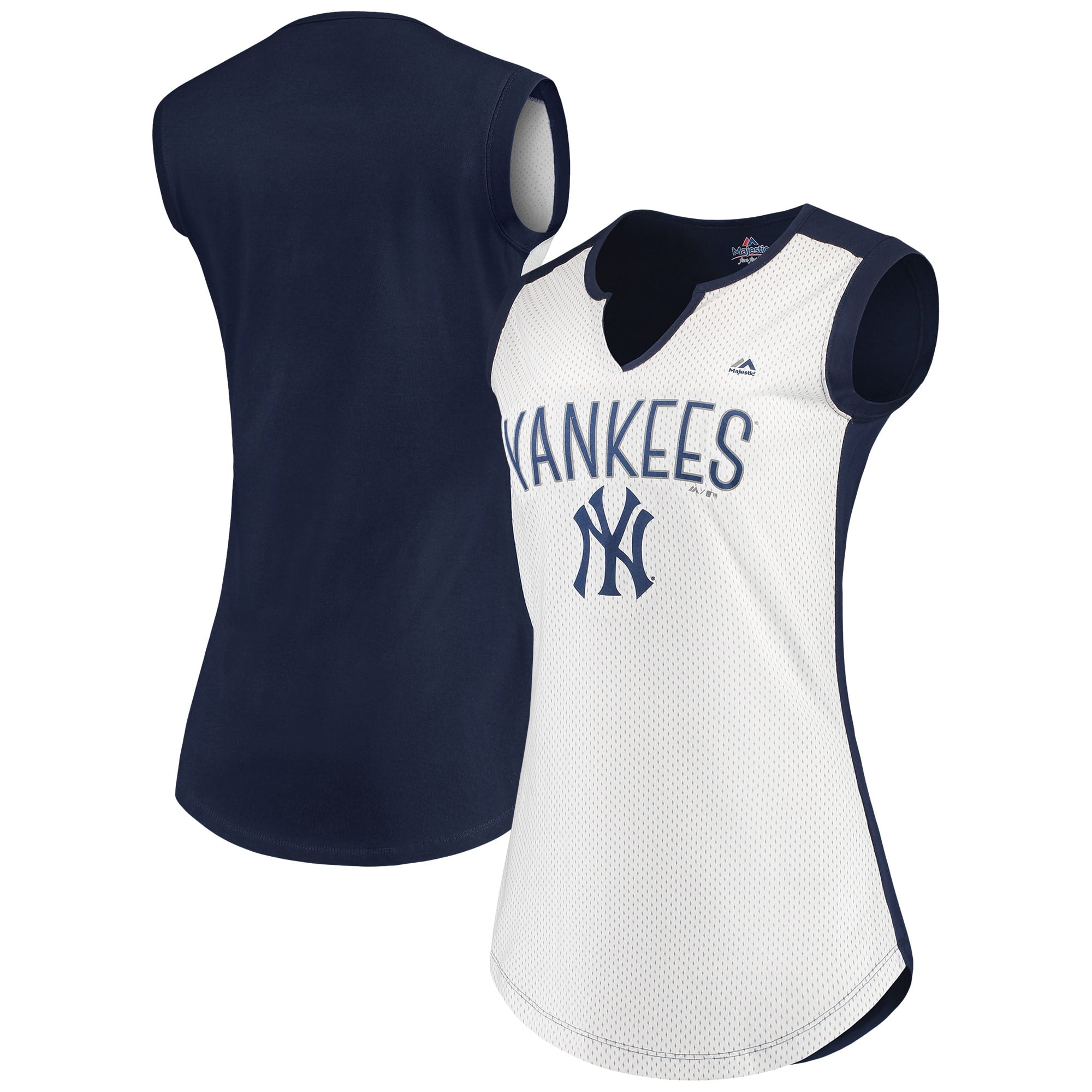 New York Yankees Majestic Women's Decisive Battle Muscle TShirt