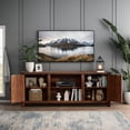 thumbnail image 3 of Vineego 58"Modern Farmhouse Barn Two-Door Tv Stand for TVs up to 65",Rustic Brown, 3 of 8