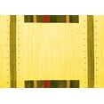thumbnail image 1 of Ahgly Company Machine Washable Indoor Rectangle Solid Yellow Modern Area Rugs, 3' x 5', 1 of 4