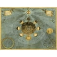 thumbnail image 3 of Cellarius, Andreas 14x12 Black Modern Framed Museum Art Print Titled - Maps of the Heavens: Phases Luna, 3 of 5