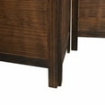 thumbnail image 7 of vidaXL Room Divider 3 Panels Dark Brown Solid Wood Paulownia, 7 of 7