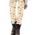thumbnail image 6 of LangJing Happy Easter Day Leggings for Women, Casual Bunny Eggs Printed Workout Leggings High Waist Non See Through Tummy Control Yoga Pants Yellow,M, 6 of 6