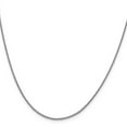 thumbnail image 2 of 14K White Gold Spiga Wheat Chain Styles Necklace 1 mm D/C Quadra 24 inch, 2 of 4