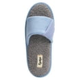 thumbnail image 4 of Floopi Women's Soft Waffle Slide W/Accent Knit Strap Open Toe Slipper W/ Memory Foam, 4 of 5