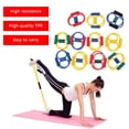 thumbnail image 3 of Resistance Band Yoga Pilates Abs Exercise Stretch Fitness Tube Workout Bands, 3 of 10