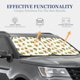 thumbnail image 3 of KLL Kawaii Mexican Avocado Windshield Sun Shade 2-Piece Foldable Car Front Window Sunshade for Most Sedans SUV Truck- Large, 3 of 5