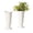05#White[7.6"], variant on Fmxomd Plastic Outdoor Urn, Tall Pedestal Plastic Planter Pot, 6.4" Flower Pot for Garden Front Porch Door Decor, White (Pack of 2)