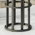 thumbnail image 4 of Cassie Indoor Industrial 11 Inch Ceramic Tile Side Table, Grey Finish, 4 of 7