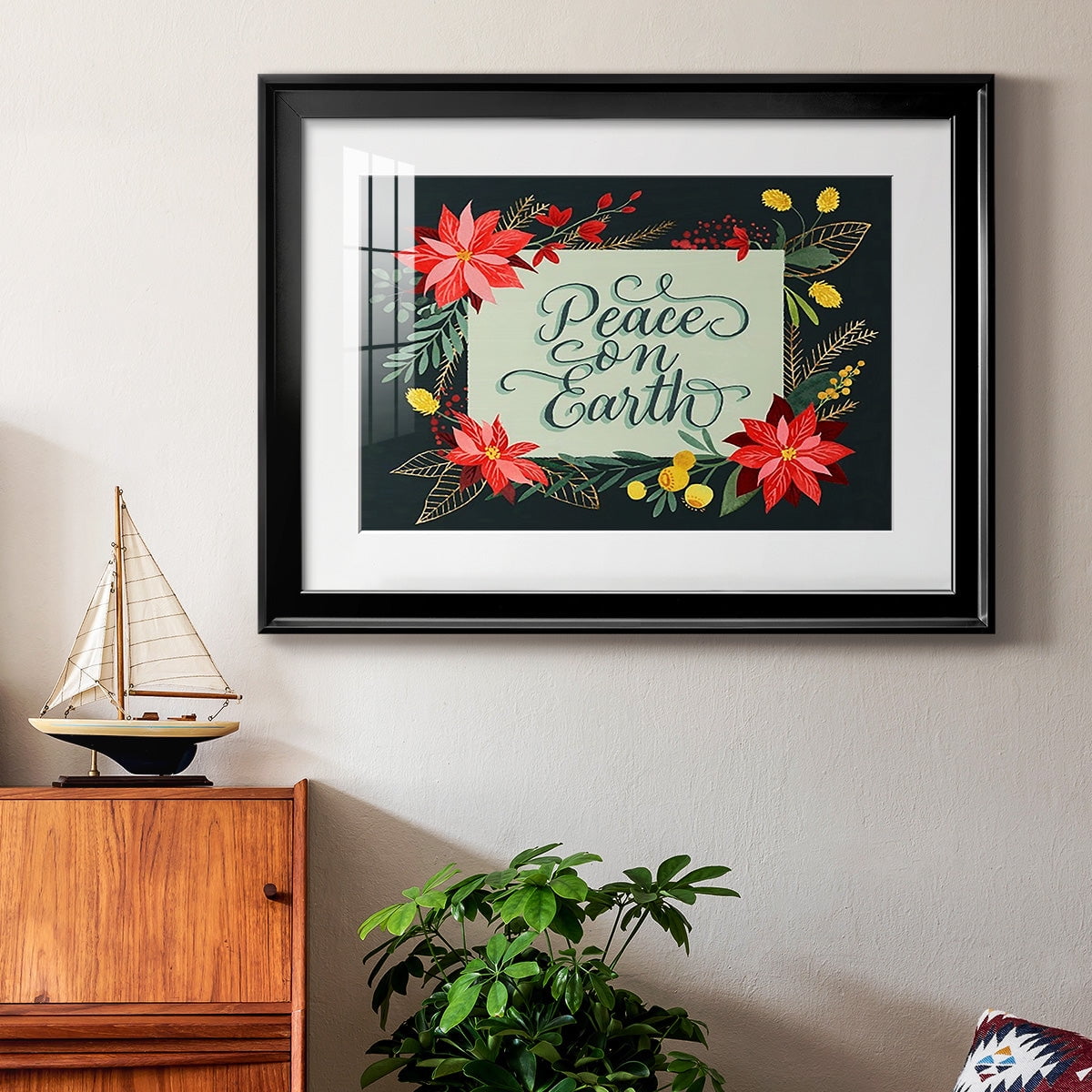 Bright Christmas Night II Premium Framed Print - Ready to Hang