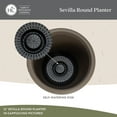thumbnail image 3 of The HC Companies Sevilla Round Self-Watering Pot with Internal Disk, 14 Inch, Cappuccino, 3 of 7