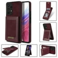 thumbnail image 1 of SaniMore for Samsung Galaxy A53 5G 6.1" Magnetic Wallet Case, PU Leather Case with Card Slot & Multi-Angle Kickstand Shockproof Protective Case for Samsung A53 5G Women Men, Winered, 1 of 6