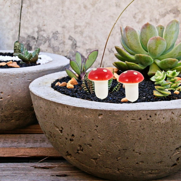 PAMINGONO Mushroom Christmas Tree Hanging Ornaments 12Pcs and