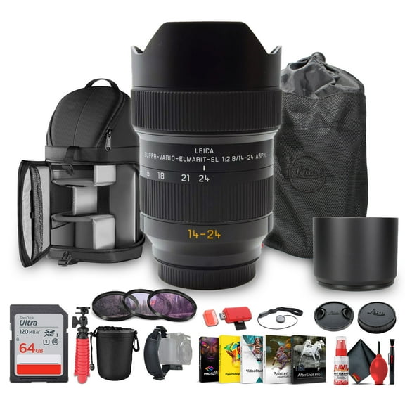 Leica Super-Vario-Elmarit-SL 14-24mm f/2.8 ASPH. Lens (L-Mount)   Sling Backpack - Bundle