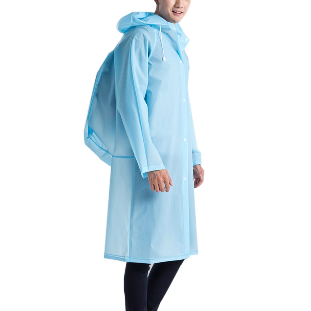 Waterproof Rain Poncho Reusable Outdoor Adult Hooded Raincoat Drawstring Raincoat;Waterproof Rain Poncho Outdoor Adult Hooded Raincoat Drawstring Raincoat - image 1 of 8