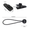 thumbnail image 5 of 10 Pack Heavy Duty Reusable Tarp Clips - Black + White., 5 of 5