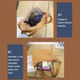 thumbnail image 4 of Bolso bandolera de lona para mujer Ndcxsfigh marrón simple para trabajo y viaje, 4 of 6