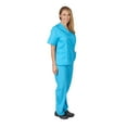 thumbnail image 1 of Women's Scrub Sets, Scrub Top and Pants (Water Blue, X-Large), 1 of 7