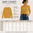 thumbnail image 7 of QUALFORT Women’s Crew Neck Pullover Sweater, Soft Lightweight Long Sleeve Knit Top, Solid Color Casual Sweater, Mustard Yellow M, 7 of 7