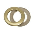 thumbnail image 4 of Dritz Curtain Grommets, 1-9/16" (40 mm) Inner Diameter, Heavy-Duty Plastic, Brass Color, Snap-On Design, Tool-Free Installation, 8-Pack, 4 of 6