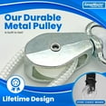 thumbnail image 3 of RangeMaster Econo Ranger Shoulder Pulley │ Physical Therapy Exercises │ Aids in Recovery and Rehabilitation │ Increases Mobility │ Wooden Handles for Comfort │ Metal Bracket Door Attachment, 3 of 6