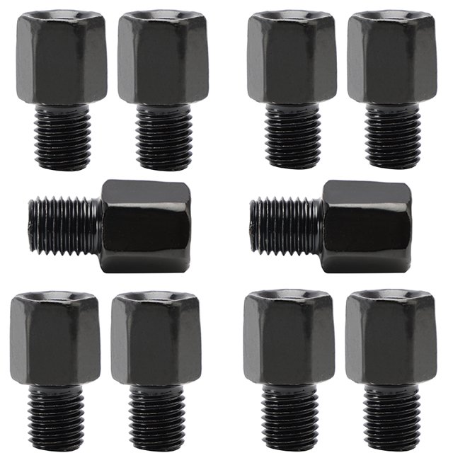 10x Motorcycle Mirror Adapters Adaptors Right-hand turn 8mm to 10mm RH Thread